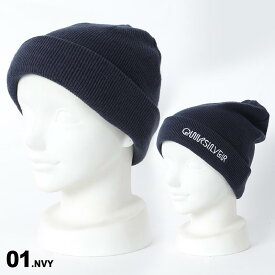 QUIKSILVER/クイックシルバー メンズ ダブル ニット帽 QBE234302 帽子 毛糸 ニットキャップ ビーニー ウォッチキャップ 折り返し スキー スノーボード スノボ 防寒 男性用