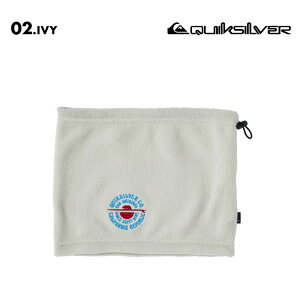 QUIKSILVER/クイックシルバー メンズ ネックウォーマー BOARDWALK FLEECE NECK WARMER 2024 FALL&WINTER QOA244306 防寒 マフラー フリース スキー スノボ 調節可能 普段使い ワンポイント 暖かい 男性用 型落ち