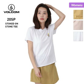 全品10％OFF券配布 【SALE】 ボルコム VOLCOM レディース 半袖 Tシャツ B3522001 ロゴ UVカット はんそで ティーシャツ 女性用 白 ホワイト
