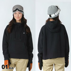 VOLCOM/ボルコム レディース プルオーバー パーカー H4152404 長袖 フード付き インナーフリース フリース スキー スノーボード スノボ 防寒 女性用 型落ち アウトレット