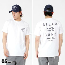 BILLABONG ビラボン メンズ 半袖 Tシャツ BD011-204 ロゴ トップス バックプリント ティーシャツ レギュラーフィット 男性用