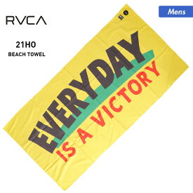 【SALE】 RVCA/ルーカ メンズ ビーチタオル BB041945 バスタオル たおる 吸水 サウナ スポーツタオル 80×160cm ビーチ 海水浴 プール 男性用 towel_1
