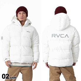 RVCA/ルーカ メンズ 中綿ジャケット BD042-782 防寒 軽量 カジュアル ジャケット フード付 男性用 ブランド 軽量 フード付き