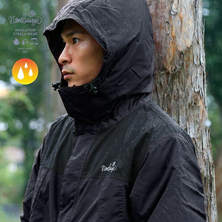 楽天市場】全品10％OFF券配布中 中綿入 防寒 レインウェア ストレッチ 