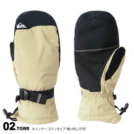 QUIKSILVER/クイックシルバー メンズ スノーミトングローブ QGV233404 スノーグローブ 手袋 てぶくろ グローブ ミトン スノーボード スノボ 防寒 保温 ウインタースポーツ 男性用 ブランド