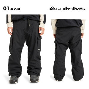 QUIKSILVER/クイックシルバー メンズ スノーパンツ SNOW DOWN CARGO PT 2025-26SNOW EQYTP03231 スノーウェア スノー スキー スノボ スノーボード ウインタースポーツ 連結用ループ ブーツゲイター カーゴポ
