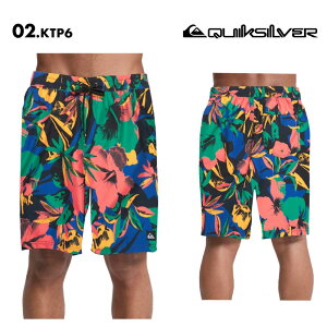 �{�[�h�V���[�c Quiksilver �N�C�b�N�V���o�[ �����Y EVERYDAY PRINTED VOLLEY 19 �W�����V���[�c ���� �C�p�� �T�[�t�B�� �T�[�t�p���cEQYJV04223 SS����