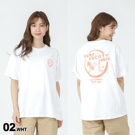 ROXY ロキシー レディース 半袖 Tシャツ PEANUTS コラボ RST231089 バックプリント トップス ティーシャツ スヌーピー 女性用