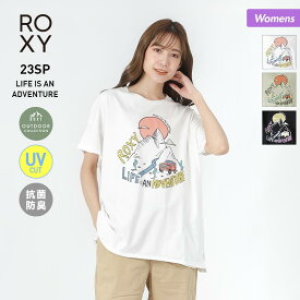 ROXY ロキシー レディース 半袖 Tシャツ RST231820 抗菌防臭 トップス ロゴ ティーシャツ UVカット 柄 女性用