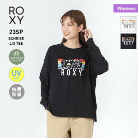 ROXY ロキシー レディース 長袖 Tシャツ RLT231814 UVカット ロングTシャツ 抗菌防臭 ティーシャツ 柄 ロンT ロゴ 女性用