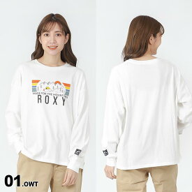 ROXY ロキシー レディース 長袖 Tシャツ RLT231814 UVカット ロングTシャツ 抗菌防臭 ティーシャツ 柄 ロンT ロゴ 女性用