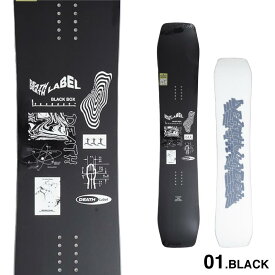 DEATH LABEL/デスレーベル メンズ スノーボード BLACKBOX トリック パワーカーボン オーリー キャンバー スノー板 グラトリ パーク 男性用 ブランド 2023-2024 正規品