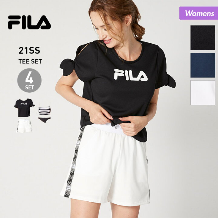 楽天市場 Fila フィラ レディース tシャツ 水着 4点セット 2707 スイムウェア 半袖 パンツ ショーツ 海水浴 ビーチ プール 女性用 スポーツ スノーボードのocstyle 楽天市場 Fila フィラ レディース tシャツ 水着 4点セット 2707 スイムウェア 半袖 パンツ ショーツ 海水浴 ビーチ プール 女性用 スポーツ スノーボードのocstyle