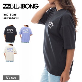 BILLABONG/ビラボン レディース UV 半袖Tシャツ ADIV LOGO TEE 2024 SPRING BE013-215 UVカット 吸収速乾 日焼け対策 ティーシャツ 紫外線対策 オシャレ ロゴ ブランド 女性用