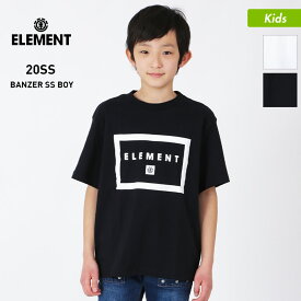 全品5%OFF件配布 ELEMENT/エレメント キッズ 半袖 Tシャツ BA025-201 ティーシャツ トップス クルーネック ロゴ ジュニア 子供用 こども用 男の子用 女の子用