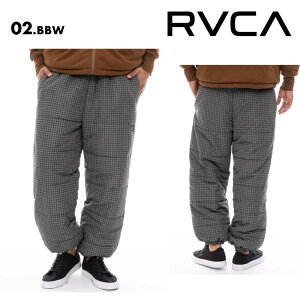 RVCA/ルーカ メンズ リバーシブル パンツ GRANT PUFFER REVERSIBLE PT 2024 HOLIDAY BE04B-706 ロングパンツ ボトムス ワイドシルエット 大きめ 防寒 秋冬 リラックス 長ズボン 男性用 男性用 《☆》 型落ち