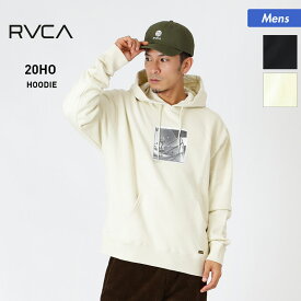 全品10％OFF券配布 RVCA/ルーカ メンズ プルオーバー パーカー BA042-041 プルパーカー 長袖 ロゴ フーデッドパーカー フード付き 男性用