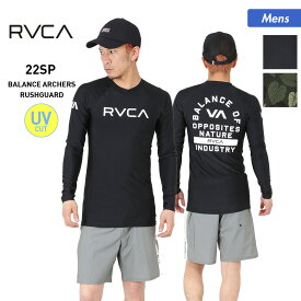 全品2点で5％OFF RVCA/ルーカ メンズ 長袖 ラッシュガード BC041-817 Tシャツタイプ UVカット 水着 ビーチ 海水浴 プール 男性用