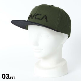 全品10％OFF券配布中 RVCA/ルーカ メンズ キャップ 帽子 BD042-948 ぼうし フラットバイザー 平つば 刺繍 男性用