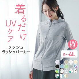 全品10％OFF券配布 接触冷感 ラッシュガード レディース ママ 水着 パーカー 長袖 UV UVカット ラッシュパーカー おしゃれ メッシュ UVパーカー 体型カバー 大きいサイズ 18カラー S~XXL ICEPARDAL IM-810