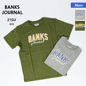 最大2000OFF券配布 BANKS JOURNAL/バンクスジャーナル メンズ 半袖 Tシャツ ATS0608 ティーシャツ クルーネック カジュアル ロゴ 柄 男性用