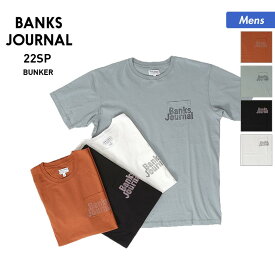 全品5%OFF件配布 BANKS JOURNAL/バンクスジャーナル メンズ 半袖 Tシャツ ATS0699 ティーシャツ クルーネック ロゴ トップス 男性用