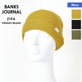 全品10％OFF券配布中 BANKS JOURNAL/バンクスジャーナル メンズ 折り返し ニット帽 BE0065 帽子 ぼうし ニットキャップ ビーニー スキー スノーボード スノボ 二つ折り 防寒 男性用