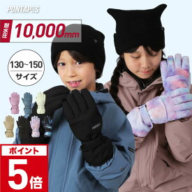 スノーボード スキー グローブ スノーボードグローブ スキーグローブ キッズ スノボ スノボー スキー スノボグローブ スノボーグローブ スノーグローブ ジュニア 男の子用 女の子用 子供用 手袋 5本指 ロングカフ 雪遊び PJR-102