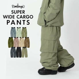 スノーボードウェア オーバーサイズ カーゴパンツ 単品 メンズ レディース スキーウェア ボードウェア スノボウェア スノーパンツ スノボーウェア スノボー ウェア ウエア パンツ スノーボード スノボ スキー スノーウェア 大きいサイズ age-755 《MDW》
