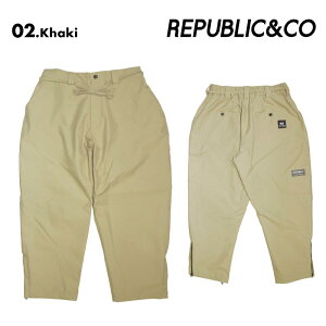 Republic & Co/リパブリック メンズ スノーウェア パンツ WIDE PAINTER PANTS 2024-25 SNOW WIDE_PAINTER スノボウェア スノーボードウェア スキーウェア ボードウェア 防寒 ブランド おしゃれ 男性用 《MDW》