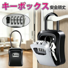 ✨P5倍→マラソン限定✨キーボックス 鍵 収納ボックス セキュリティボックス 防犯キーボックス 壁掛け 屋外 防水 ダイヤル式 鍵収納 暗証番号 大容量 操作簡単 ロックポケット 南京錠式 盗難防止 侵入対策 防犯