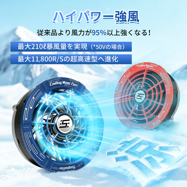 楽天市場】✨最大50V出力&冷却ペルチェファン✨バッテリー ファン 