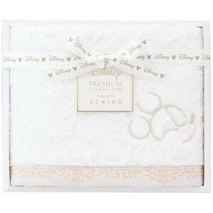【ギフト】 内野 ディズニー プレミアム WF15876 フェイスタオル ホワイト 4085-016