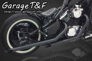 (納期5ヶ月〜) Garage T&F ガレージ ティーアンドエフ Kawasaki カワサキ バルカン400 ドラッグパイプマフラー(ブラック)タイプ1 VUL400ML10