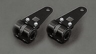 在庫有り ヘッドライトステー アルミ ブラック 27-39mm KIJIMA キジマ 205-0061B
