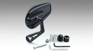 ミラー TECH11 オーバルエッジ バーエンドマウント ブラック/カーボン 片側1個(左右兼用) KIJIMA キジマ 203-8094