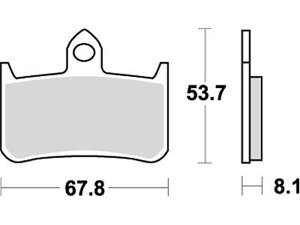 �݌ɗL�� KITACO �L�^�R SBS�u���[�L�p�b�h 622DC RS250/CBR900RR 777-0622081