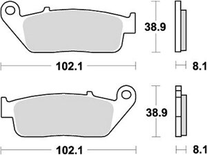 �݌ɗL�� KITACO �L�^�R SBS�u���[�L�p�b�h 627DC CBR400RR 777-0627081