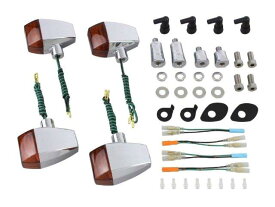 POSH Faith ポッシュ フェイス ZRタイプクリスタルカットレンズウインカーキット メッキボディ/オレンジレンズ HONDA ホンダ CB1300SF('06-09) ※SB不可、CB400SF SPEC3('06-07) ※SB不可 153085