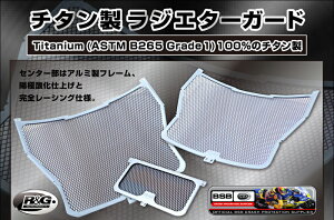 R&G アールアンドジー TITANIUM Racing Radiator & Cooler Guard Set コアカード レーシング カラー:チタン DUCATI Panigale V4/V4S/Speciale RG-RAD9022RACINGTI