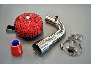 M-TEC中京 エムテック中京 MRS サクションパイプ&エアークリーナー(赤)セット JB23 前期型(1~3型) 4RS-INOX-03