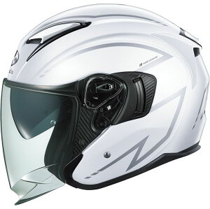 OGK �I�[�W�[�P�[ �J�u�g �I�[�v���t�F�C�X�w�����b�g EXCEED2 SPRIA �p�[���z���C�g�V���o�[ XL�T�C�Y(61-62cm)