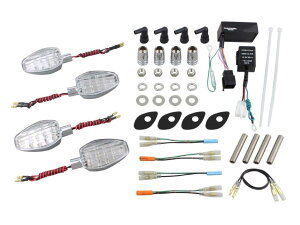 POSH Faith ポッシュ フェイス ライトウェイトLEDウインカーセット メッキボディ/クリアーレンズ CB1300SB(2006-2013)/CB400SB(2006-2007) 056152