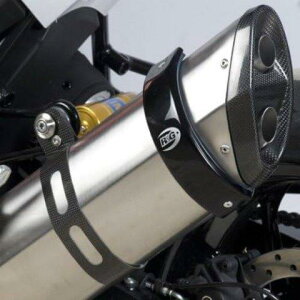 R&G アールアンドジー エキゾースト サイレンサー フロテクター マフラースライダー ブラック Round Supermoto StyleHONDA VFR800X CrossRunner (14-)HONDA VFR800F (14-)サイレンサー外径43.86 - 51.84cm RG-EP0009BK