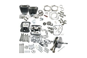 S&S Cycle �G�X�A���h�G�X�T�C�N�� 124 �z�b�g�Z�b�g�A�b�v�L�b�g W.BLK SOFTAIL 07-17 900-0569