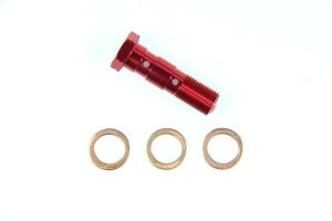 �݌ɗL�� SWAGE-LINE �X�E�F�b�W���C�� BANJO�{���g RED 10mm-1.00 �_�u�� EAP303
