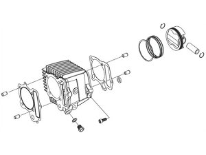 �v�[���m�F SP�^�P�K�� �V�����_�[�L�b�g DESMO�^138cc Monkey�^Gorilla 01-04-0131