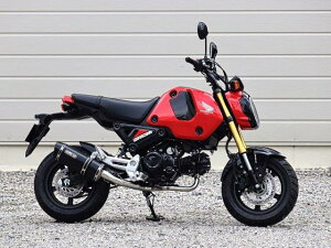 WR’S ダブルアールズ マフラー フルエキゾースト SS-OVAL F-BLACKチタンタイプ HONDA GROM(21-23) 【2BJ-JC92】【8BJ-JC92】 LF1180JM