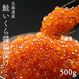 北海道産 鮭いくら 醤油漬け 500g（250g×2パック）＜送料無料＞冷凍 ギフト 食品 お取り寄せ グルメ 海鮮丼 食品