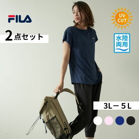 【楽天スーパーSALE】レディース Tシャツ カプリパンツ セットアイテム フィラ FILA 3412310
